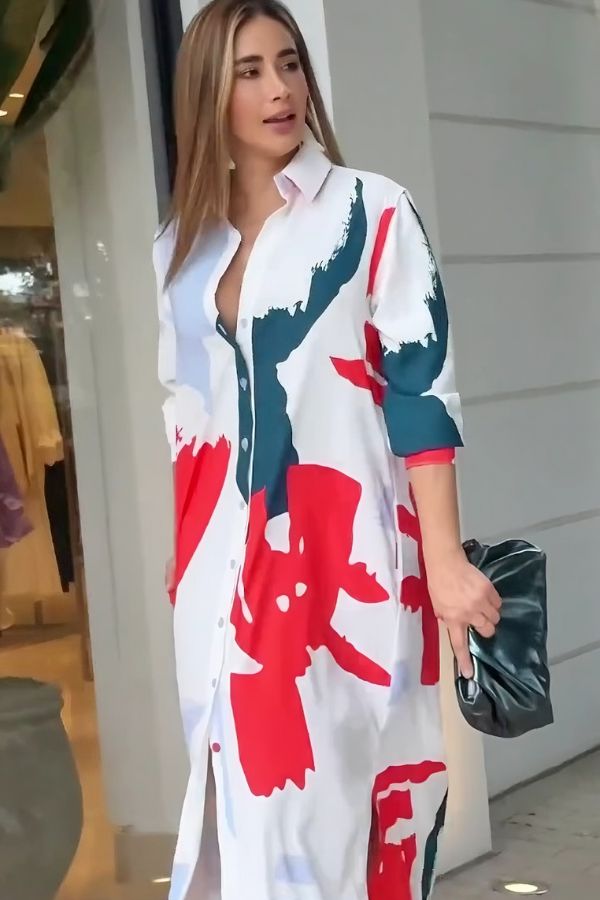 White Korean Long Dress