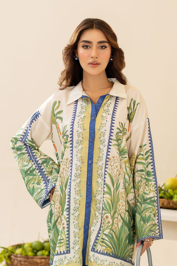 Blue Botanical Print Co-Ord Set