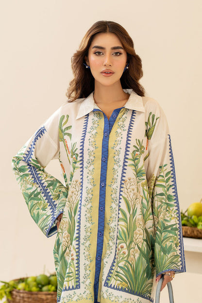 Blue Botanical Print Co-Ord Set