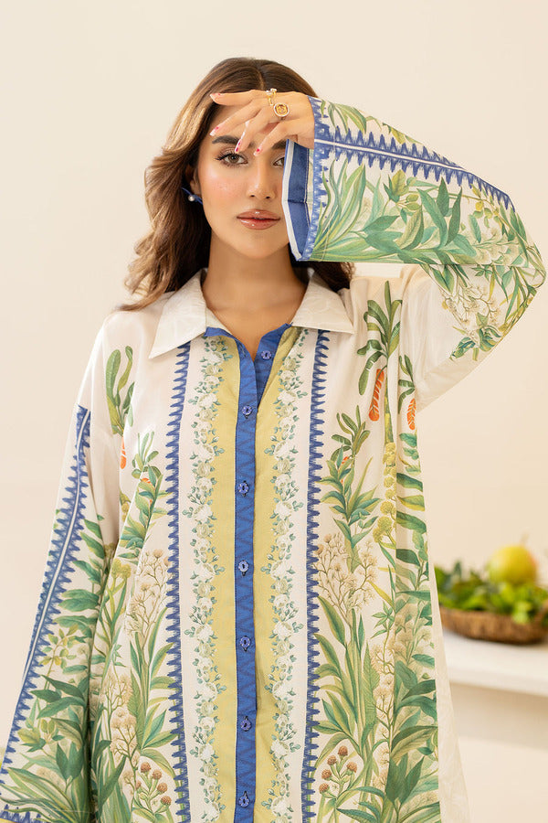 Blue Botanical Print Co-Ord Set