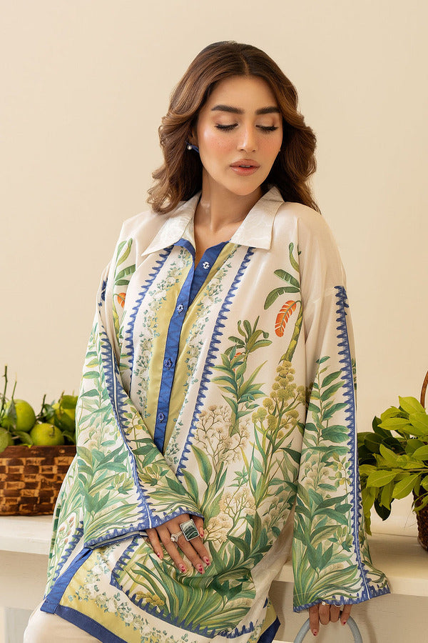 Blue Botanical Print Co-Ord Set