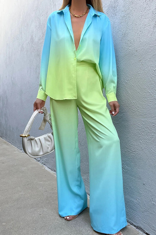 Shaded Satin Co-ord Set