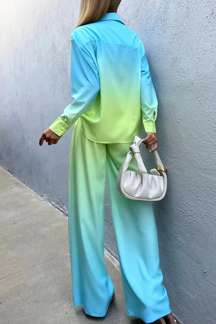 Shaded Satin Co-ord Set