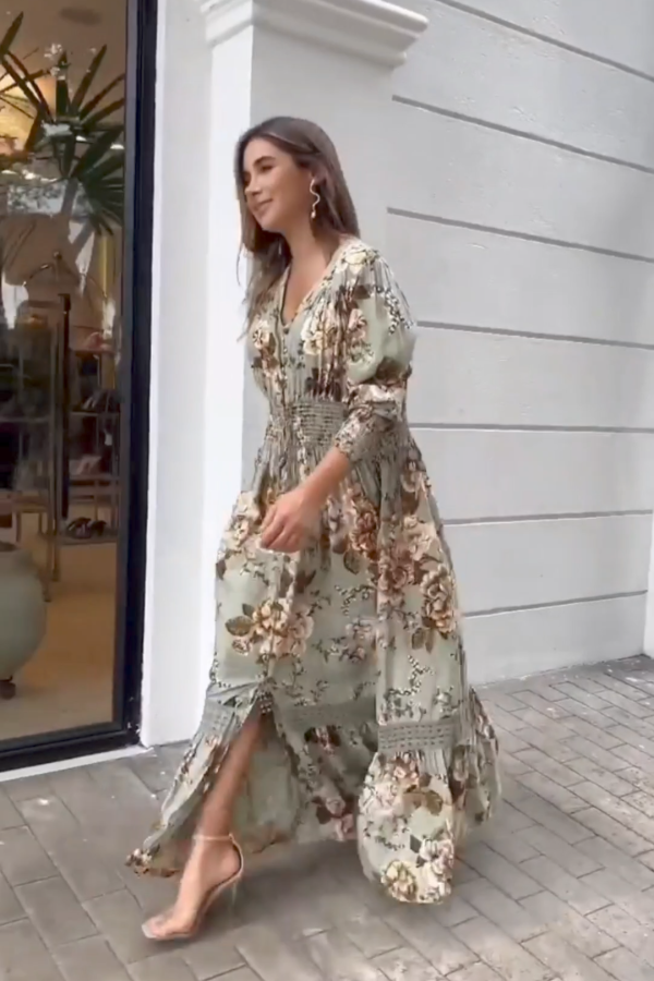 Long Floral Maxi Dress