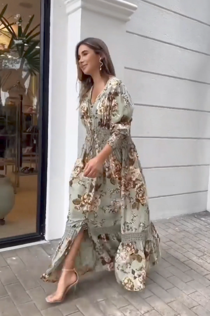 Long Floral Maxi Dress