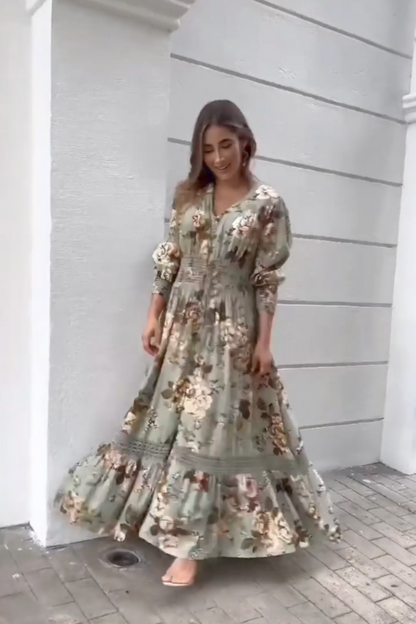 Long Floral Maxi Dress
