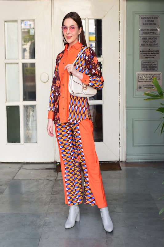 Stylish Patch Printed Co-ord Set