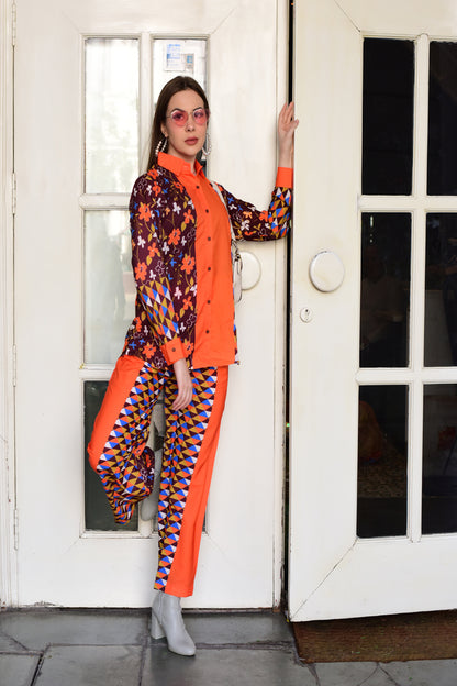 Stylish Patch Printed Co-ord Set