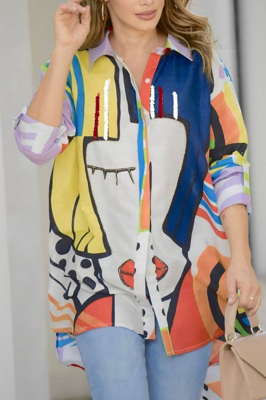 Printed Long Shirt