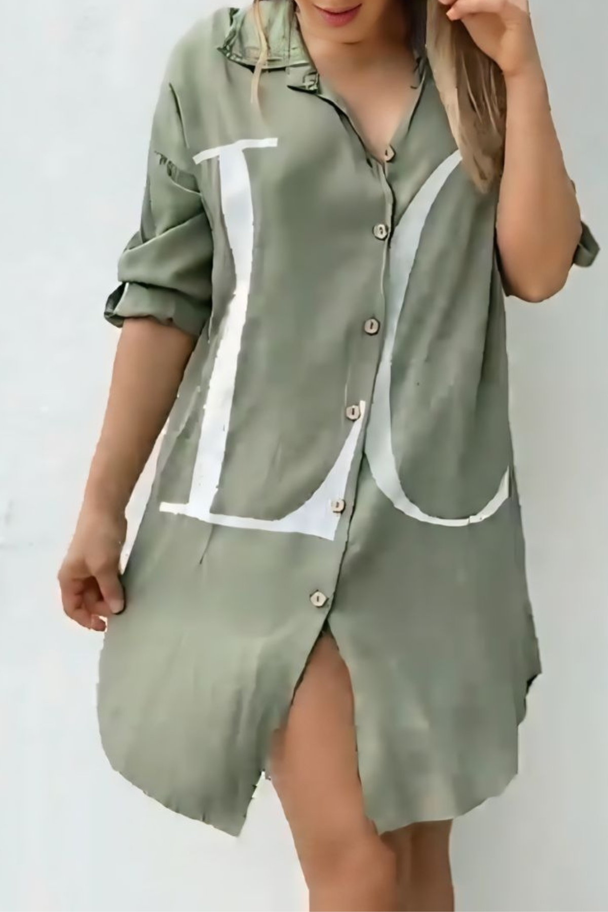 Love Printed Long Shirt