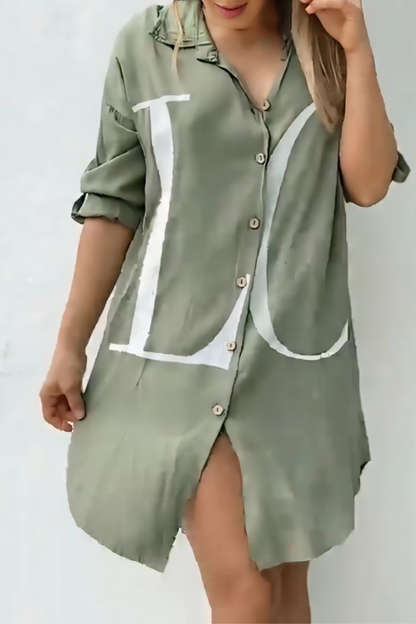 Love Printed Long Shirt