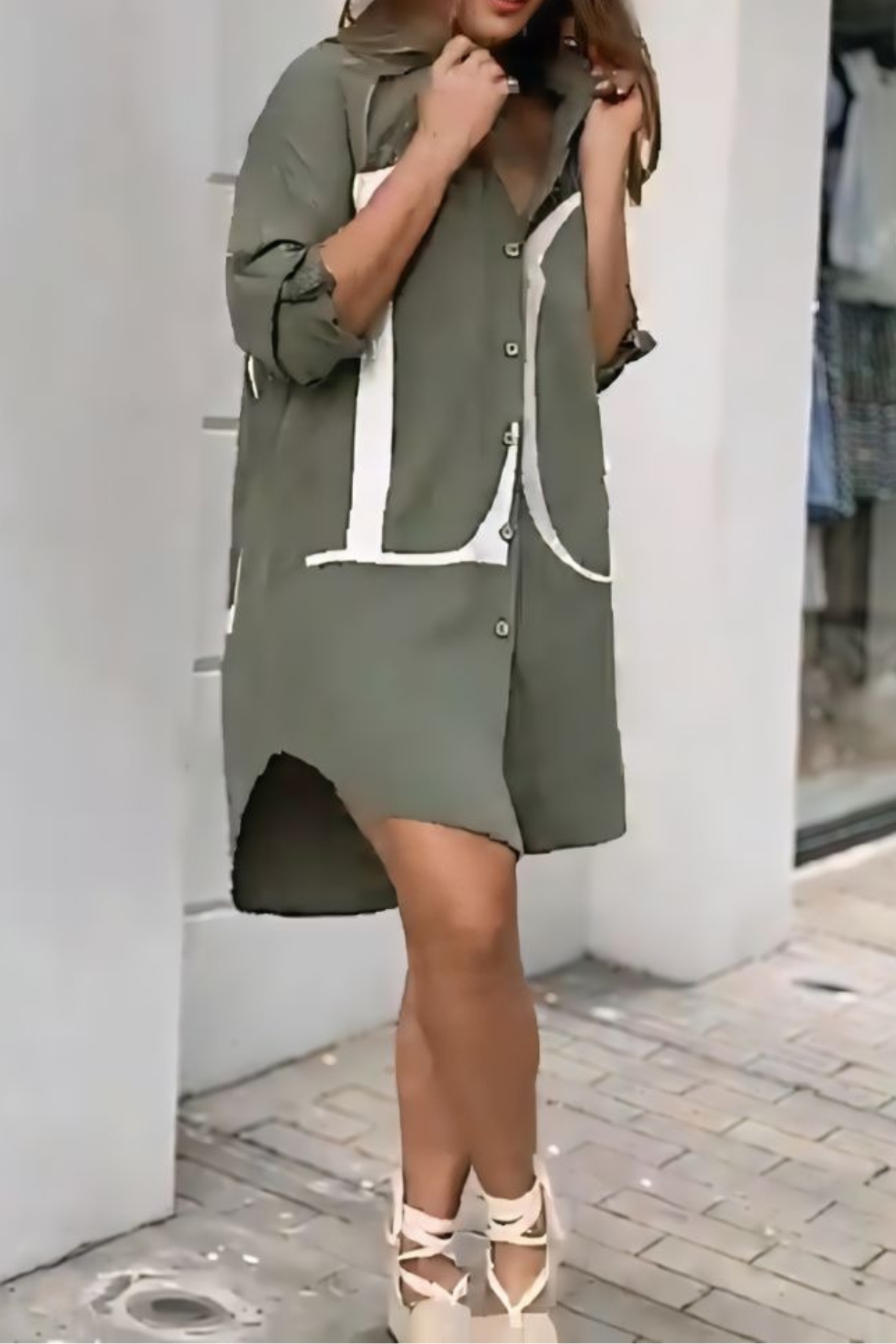 Love Printed Long Shirt