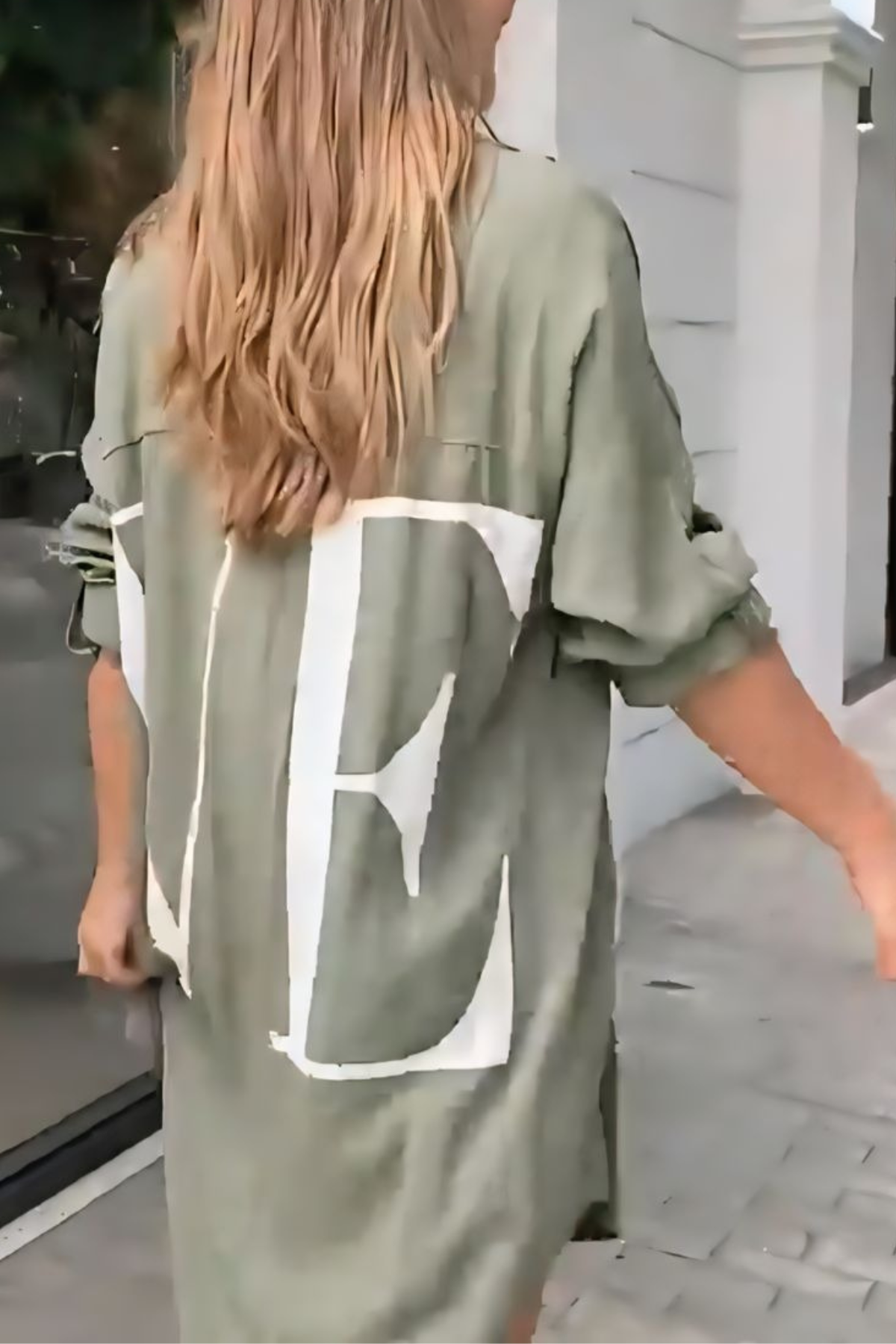 Love Printed Long Shirt