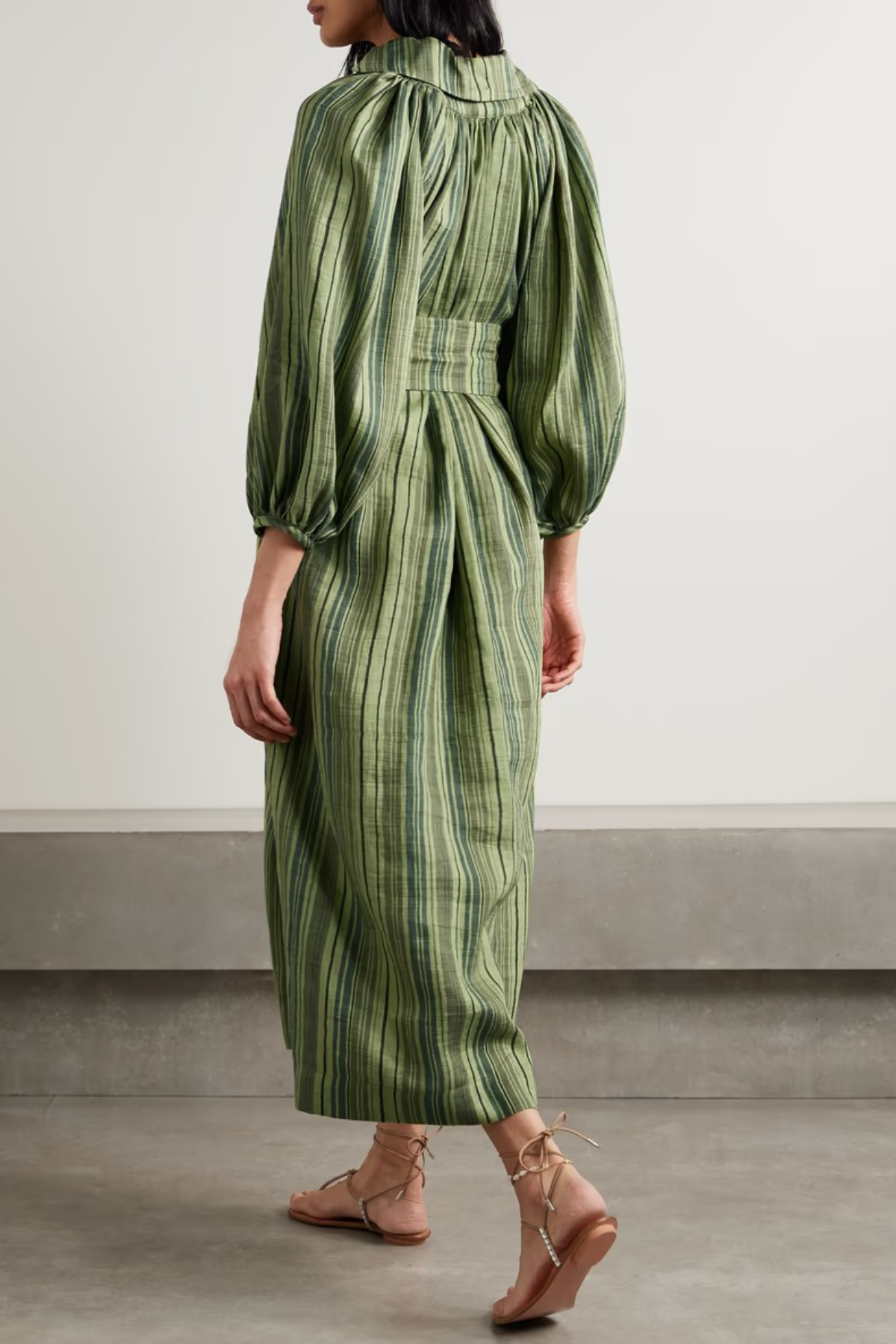 Long Sleeves Striped Dress