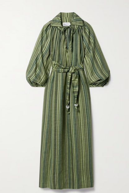 Long Sleeves Striped Dress