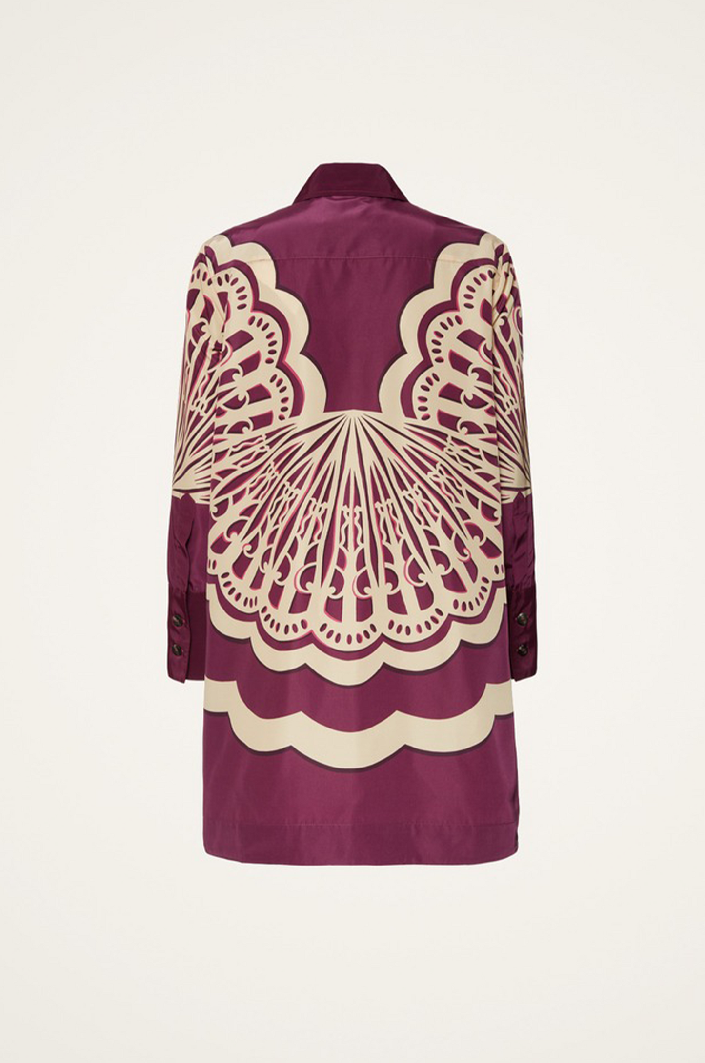 Scallop Bloom Shirt Dress