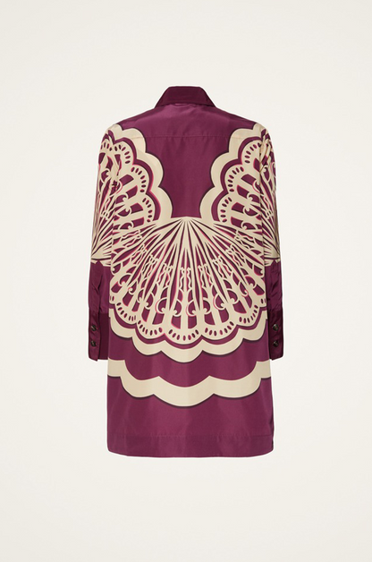 Scallop Bloom Shirt Dress