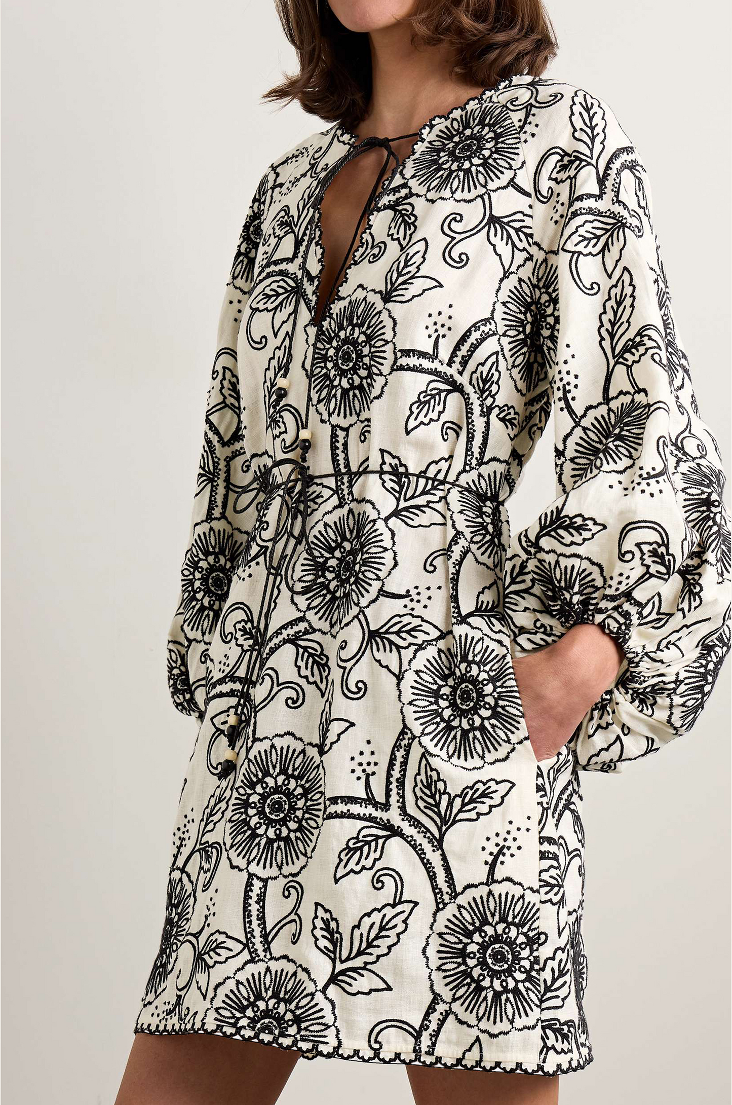 Sketch Effect Bold Chic Shirt Dress