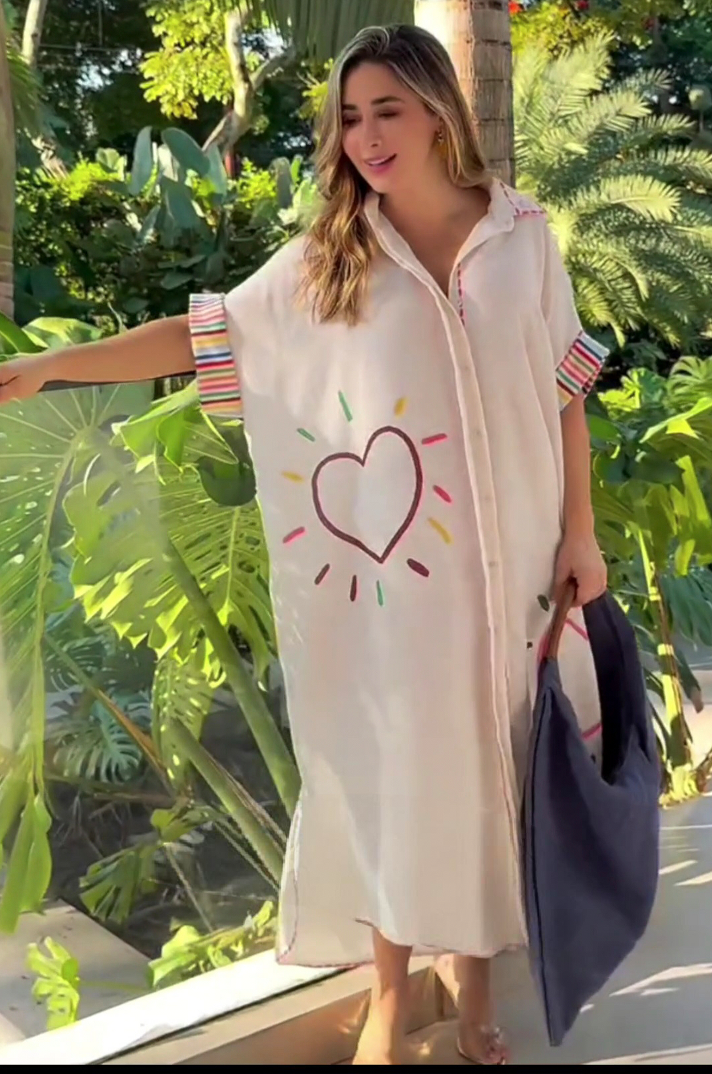 Happy Soul Printed Breezy Shirt Dress