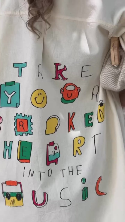 Alphabet Doodle Printed Shirt