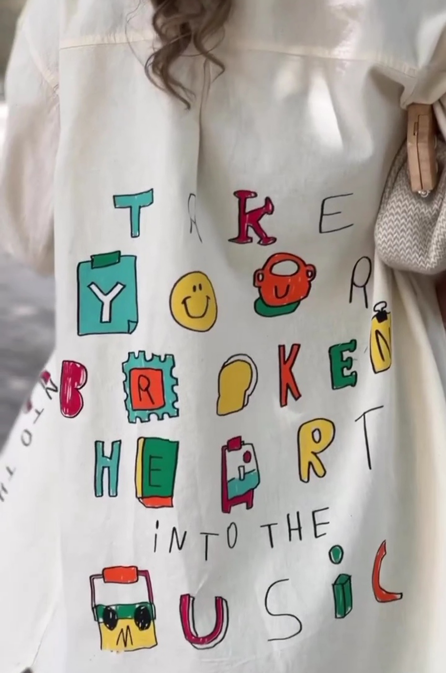 Alphabet Doodle Printed Shirt