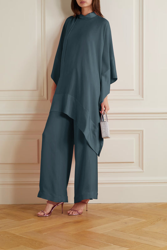 Sapphire Color High Neck Co-ord Set