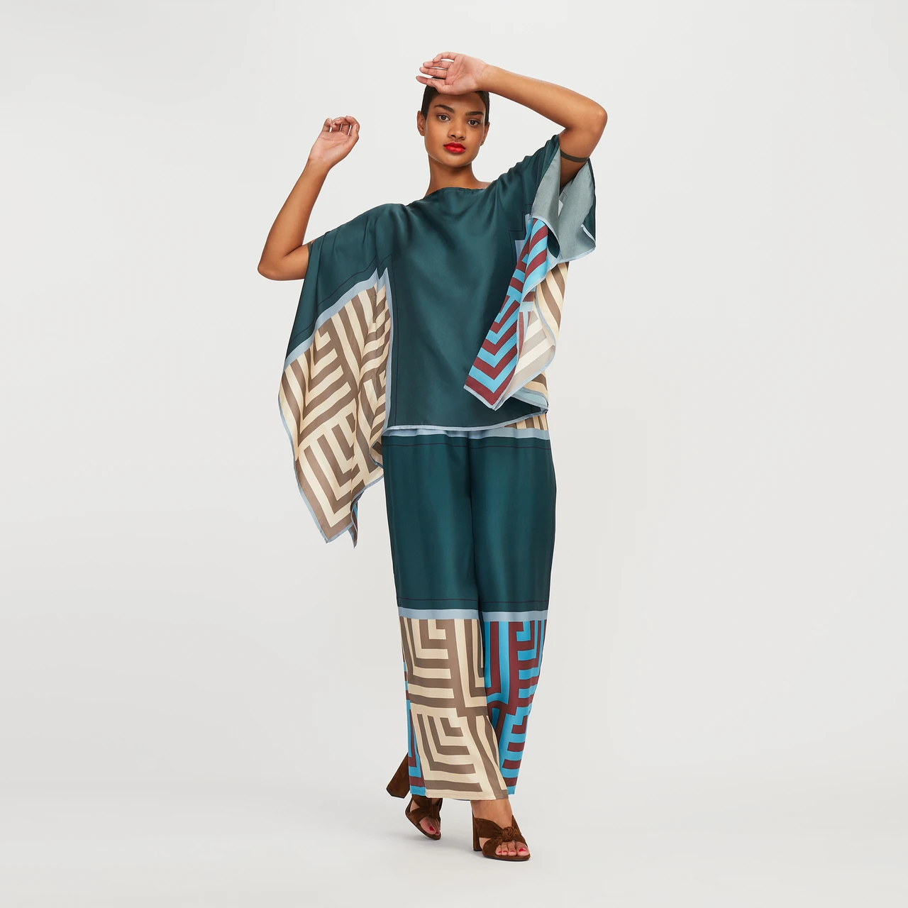 Serenity Satin Silk Co-ord Set