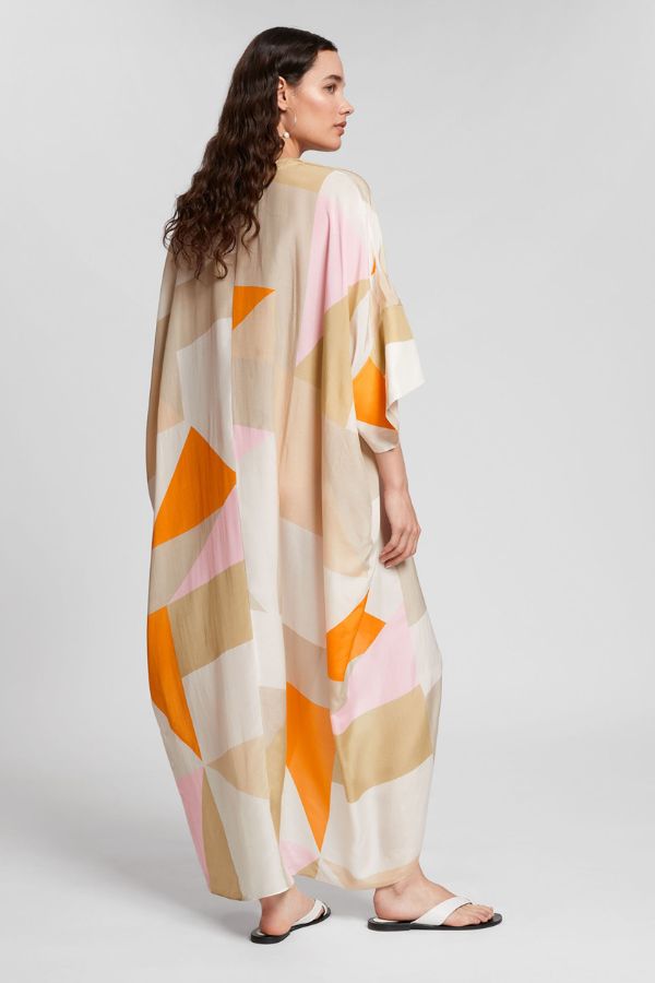 Mimosa Silk Crepe Kaftan