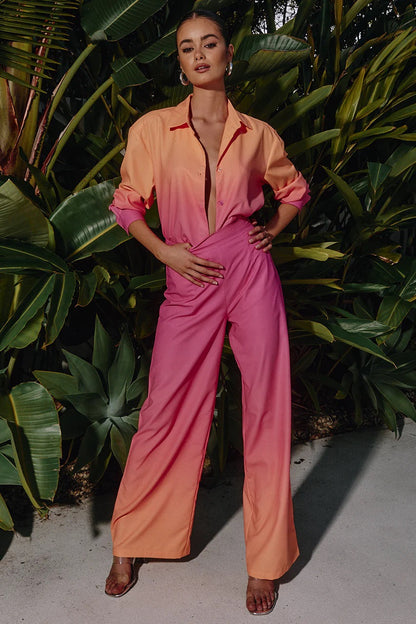 Shaded Satin Co-ord Set