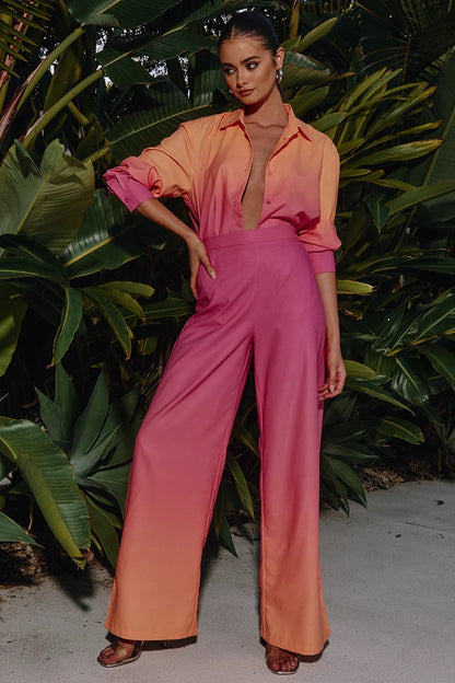 Shaded Satin Co-ord Set