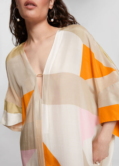 Mimosa Silk Crepe Kaftan
