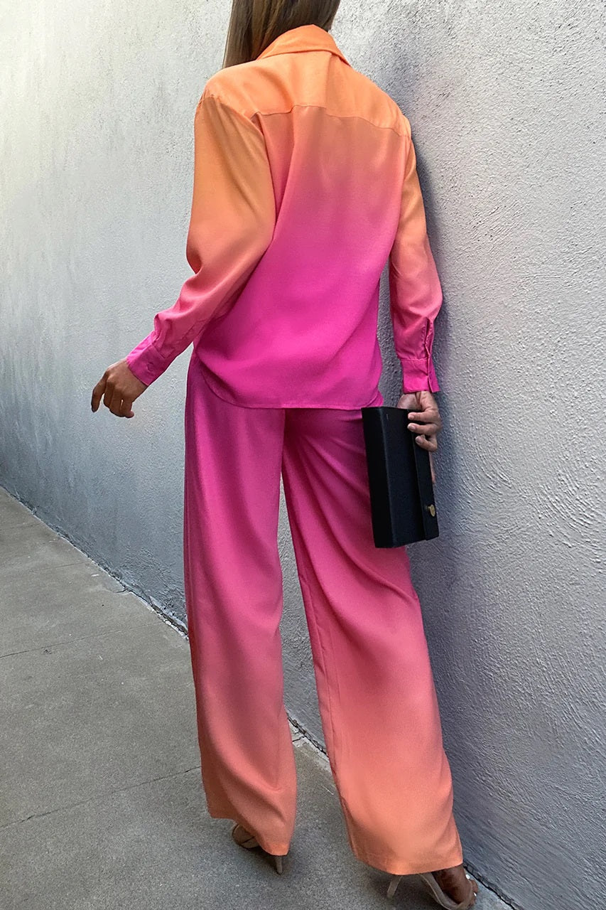 Shaded Satin Co-ord Set