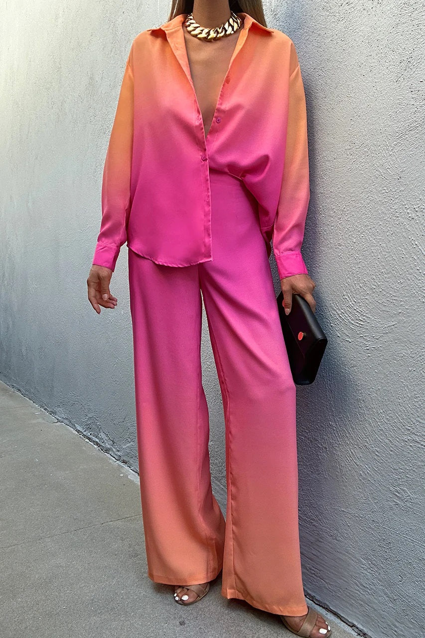 Shaded Satin Co-ord Set