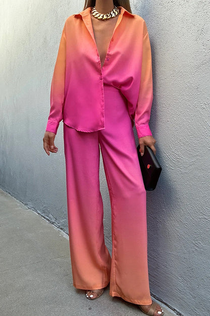 Shaded Satin Co-ord Set