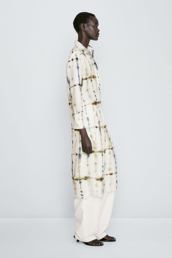 Calf Length Shirt Dress