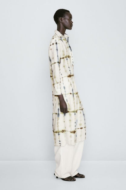 Calf Length Shirt Dress